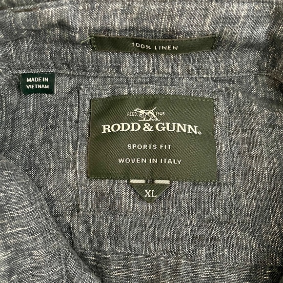 Rodd & Gunn Ellersie Linen Short Sleeve Button Up Shirt - Picture 5 of 10